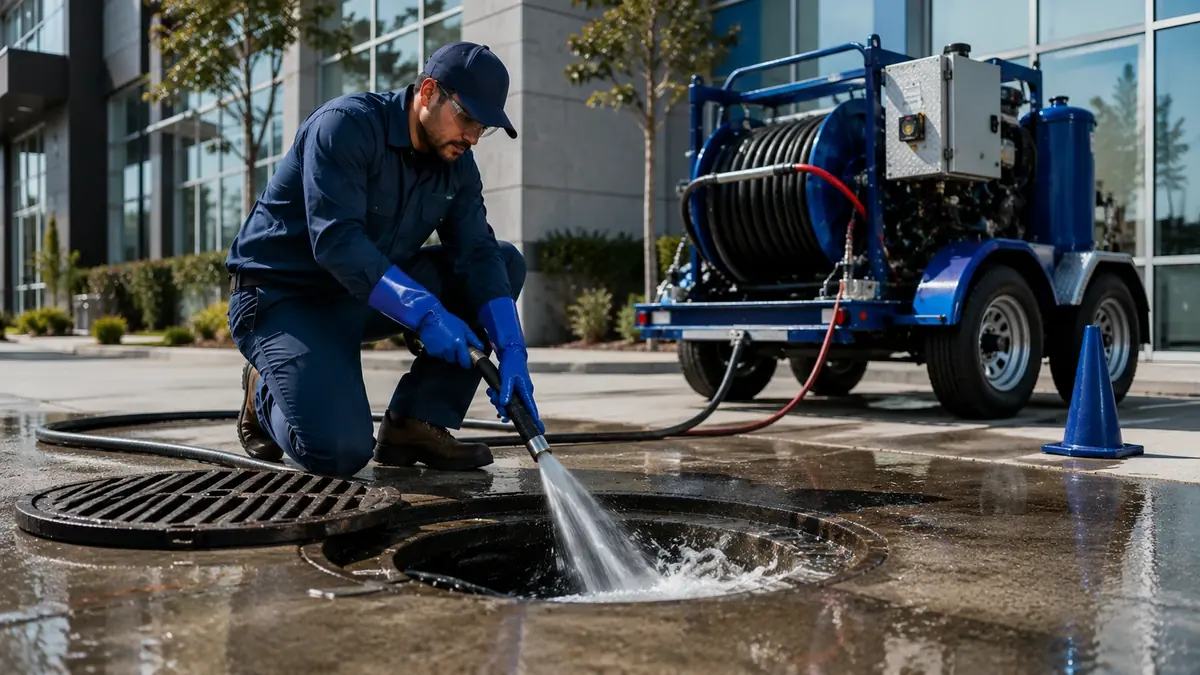 Commercial Hydro Jet Drain Cleaning in Redwood City