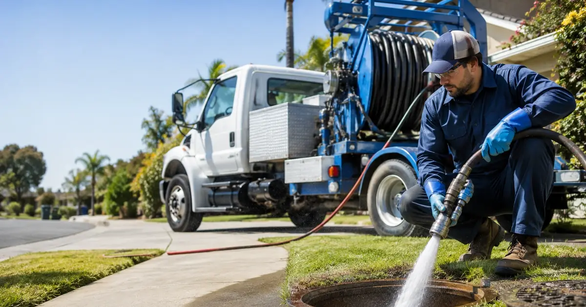 Hydro jet sewer cleaning Redwood City