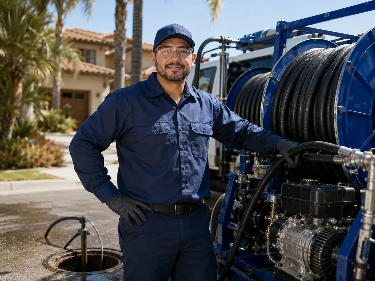 Hydro jet sewer cleaning in Redwood City