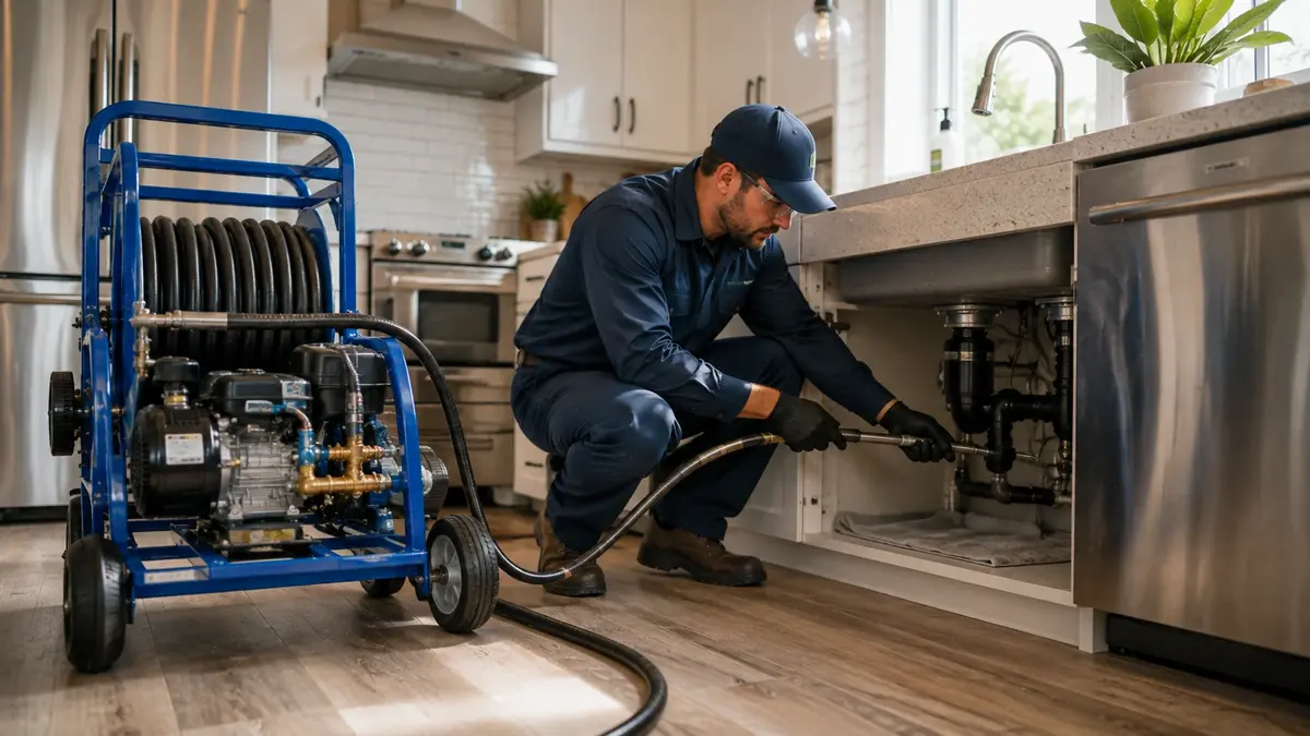 Kitchen Drain Hydro Jetting in Redwood City