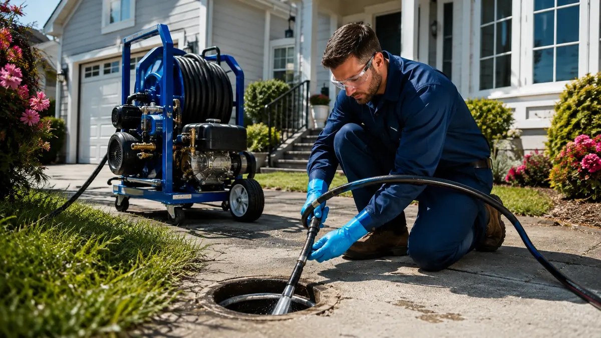 Residential Hydro Jet Drain Cleaning in Redwood City