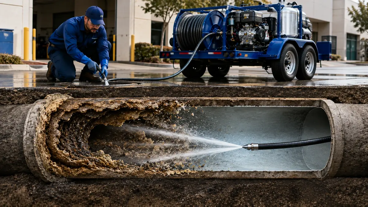 Sewer Pipe Descaling in Redwood City